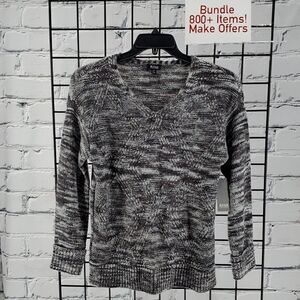 ANA Grey Patterned Super Soft Sweater Size XS